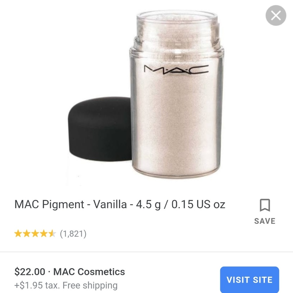 MAC vanilla pigment